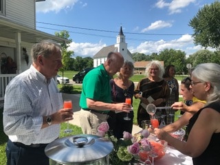 Volunteers Serving Event Guests Some Punch