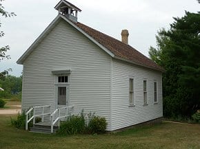 one-room school house