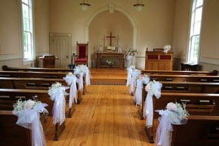 Church Decorations during A Vintage Afternoon