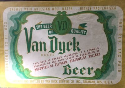 van dyck beer label