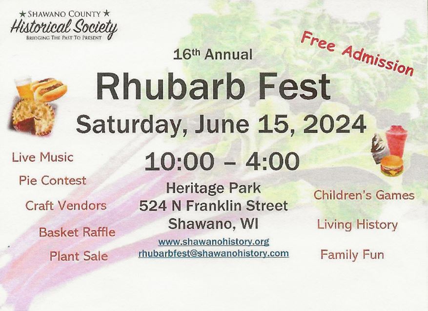 Rhubarb Fest 2024 – Save the Date