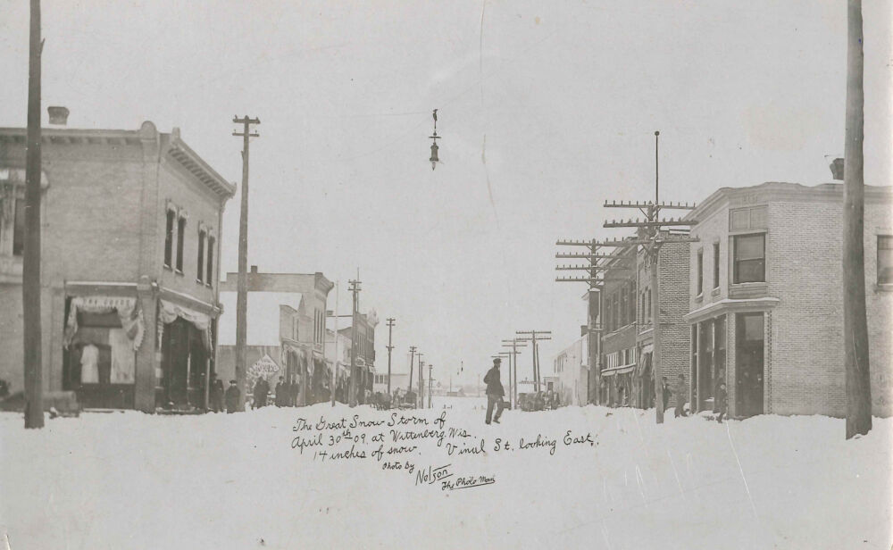 Wittenberg – The Great Snow Strorm of April 30, 1909