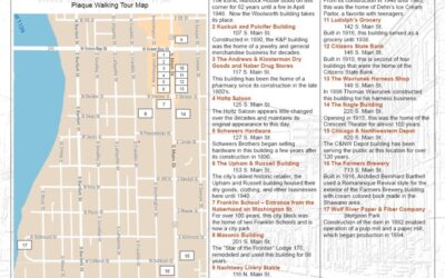 Shawano Has History Plaque Walking Tour Map