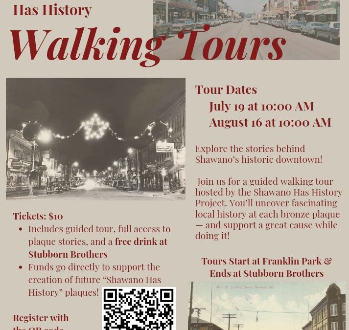 Shawano Has History – Walking Tours