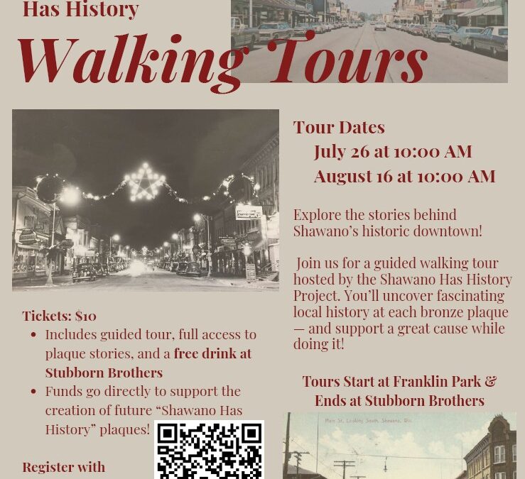 Shawano Has History – Walking Tours
