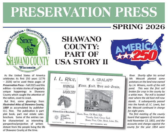 Spring 2026 Preservation Press Newsletter